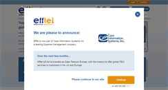 Desktop Screenshot of efftel.co.uk