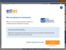Tablet Screenshot of efftel.co.uk